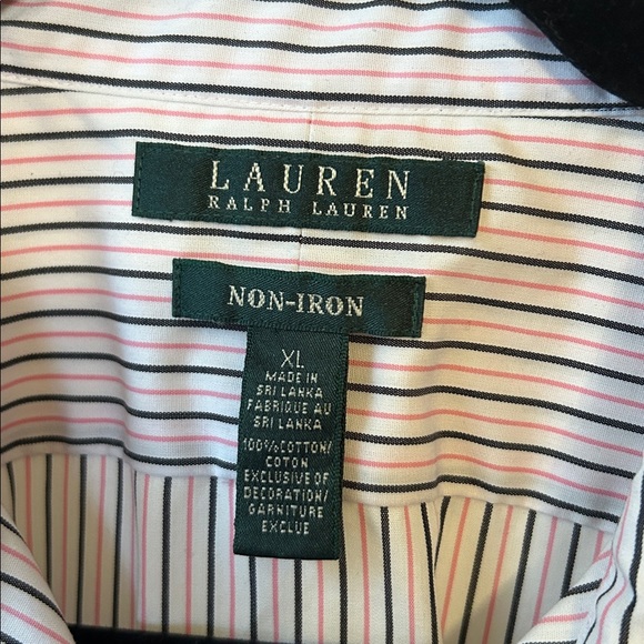 Ralph Lauren Women’s Shirt with Pink and Black Stripes - Picture 2 of 4